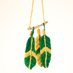 Tableau décoratif en crochet en forme de feuille Tableau décoratif en crochet en forme de feuille